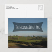 Denk aan je foto van het slopende rillenlandschap briefkaart (Voorkant / Achterkant)