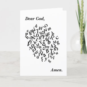 Denk aan je gebeden kaart