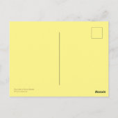 Denk aan je gele Oranje dag Lily Flowers Briefkaart (Achterkant)