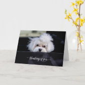 Denk aan je gevouwen kaart (Gele Bloem)