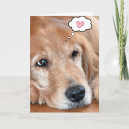 Denk aan je Golden Retriever Kaart