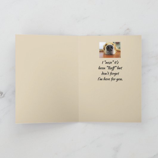 Denk aan je grappige Dog Nose dat het Ruff was Kaart (Binnen)
