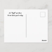 Denk aan je grappige hond, laat me weten dat je in briefkaart (Achterkant)