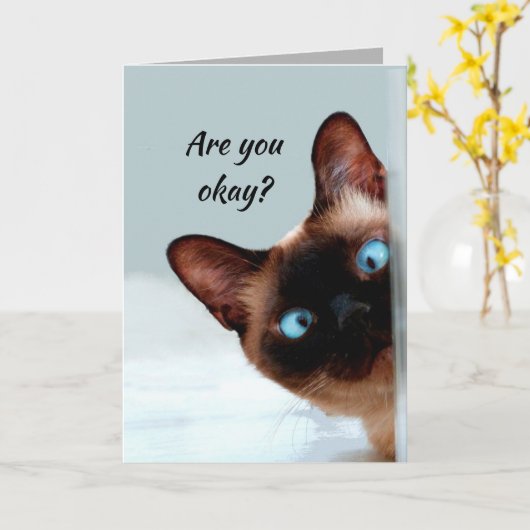 Denk aan je grappige kat, laat me weten dat je in kaart (Gele Bloem)