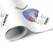 Denk aan je grijze stof (anatomisch brein) cadeaupapier (Rol Hoek)