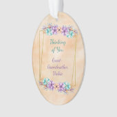 Denk aan je grootmoeder ornament (voorkant)