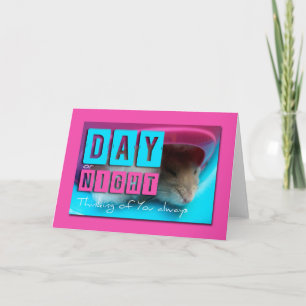 Denk aan je Hamster 2 Wenskaart Kaart