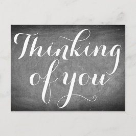 Denk aan je handschrift Typografie Black White Briefkaart