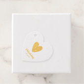 Denk aan je hart bedankjes labels (Met doos)