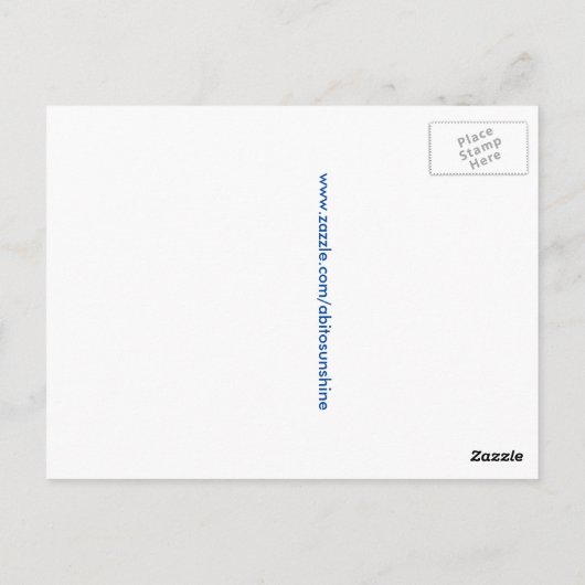 Denk aan je Helderheid op mijn dag Briefkaart (Achterkant)