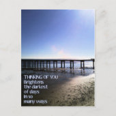 Denk aan je Helderheid op mijn dag Briefkaart (Voorkant)