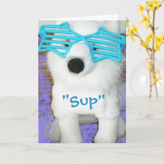 Denk aan je Humor Kaart (Gele Bloem)