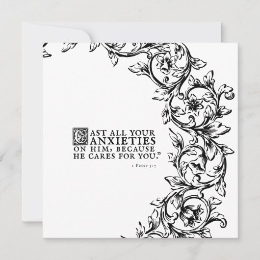 Denk aan je Inspirerend groetenkaart Feestdagenkaart (Voorkant)