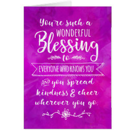 Denk aan je, je bent zo'n geweldige zegen.