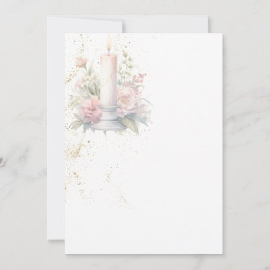 Denk aan je kaars sympathiekaart Moederdag (Achterkant)