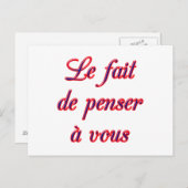 Denk aan je kaart (Voorkant / Achterkant)