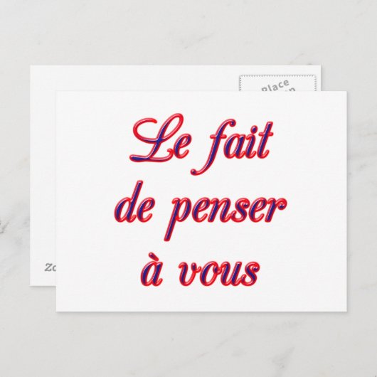 Denk aan je kaart (Voorkant / Achterkant)