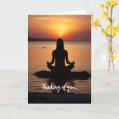 Denk aan je... kaart (Gele Bloem)