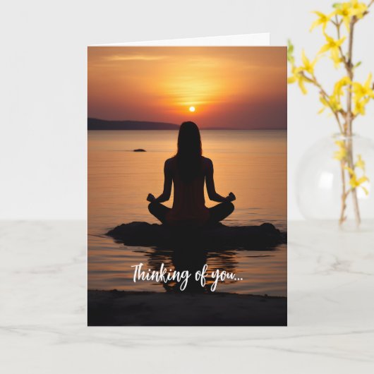 Denk aan je... kaart (Gele Bloem)