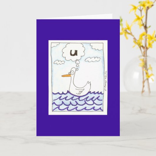 Denk aan je kaart (Gele Bloem)