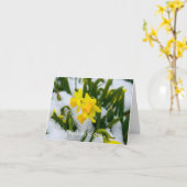 Denk aan je kaart - kom op de lente tijd (Gele Bloem)