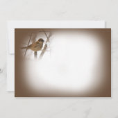 Denk aan je kaarten - bruin met vogel (Achterkant)