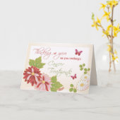 Denk aan je kankerbehandelingen bloemen kaart (Gele Bloem)