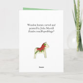 Denk aan je kerstkaart feestdagen kaart (Achterkant)