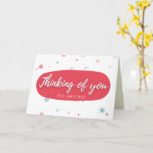 Denk aan je kerstkaart kaart (Gele Bloem)