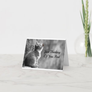 Denk aan je kitten kaart