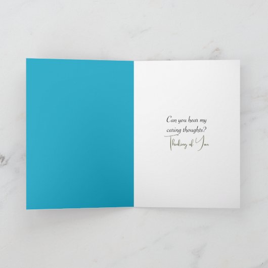 Denk aan je kleine meisje vegen tranen weg kaart (Binnen)