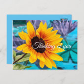 Denk aan je kleurrijk Hallo Briefkaart (Voorkant / Achterkant)