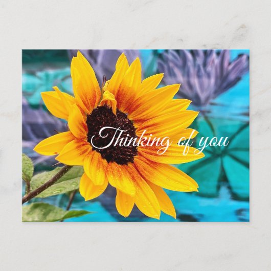 Denk aan je kleurrijk Hallo Briefkaart (Voorkant)