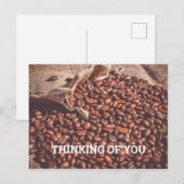 Denk aan je koffie briefkaart (Voorkant / Achterkant)