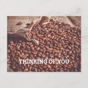 Denk aan je koffie briefkaart