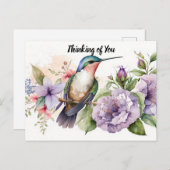 Denk aan je kolibrie briefkaart (Voorkant / Achterkant)