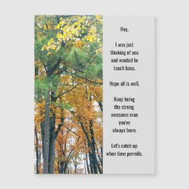 Denk aan je Magnetisch Wenskaart