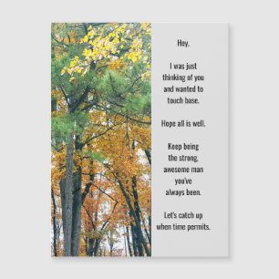 Denk aan je Magnetisch Wenskaart