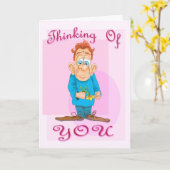 Denk aan je man met bloem kaart (Gele Bloem)