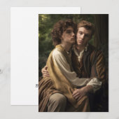 Denk aan je mannelijk koppel feestdagenkaart (Voorkant / Achterkant)