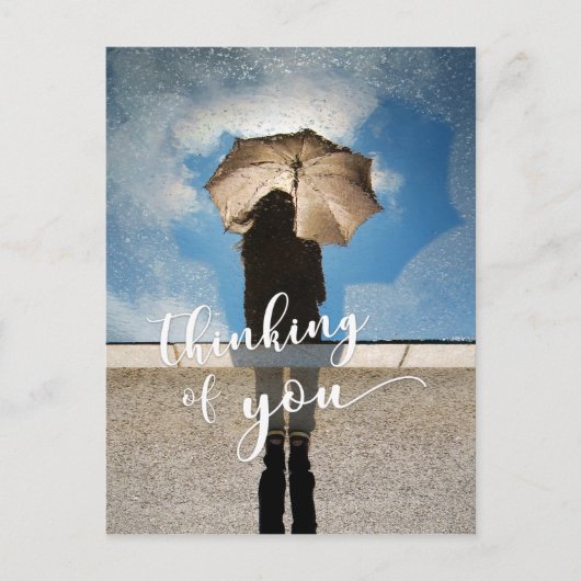 "Denk aan je" meisje, dat in de pool herdacht is Briefkaart (Voorkant)