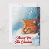 Denk aan je met Kerstmis Feestdagenkaart (Voorkant)