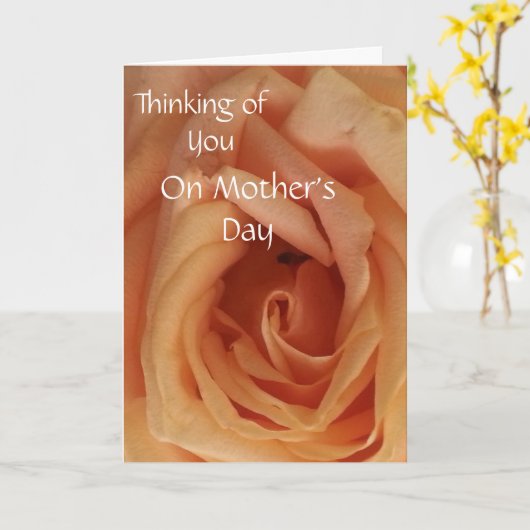 Denk aan je Moederdag Kaart (Gele Bloem)