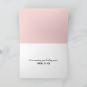 Denk aan je mollige Cartoon Kaart (Binnen)