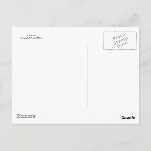 "Denk aan je" — mooie roze rozen Briefkaart (Achterkant)