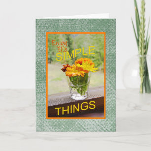 Denk aan je Motivation Daisies Custom Photo Kaart