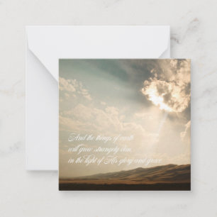 Denk aan je Notecard - Draai je ogen op Jezus Notitiekaartje