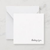 Denk aan je Notecard - Draai je ogen op Jezus Notitiekaartje (Achterkant)