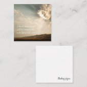 Denk aan je Notecard - Draai je ogen op Jezus Notitiekaartje (Voorkant / Achterkant)