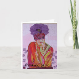 Denk aan je notiecard. Leeg binnen. Kaart